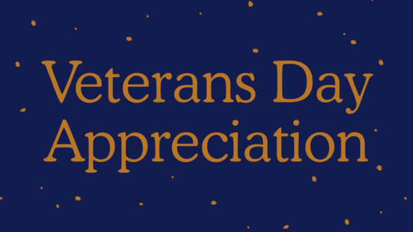 Veterans Day Appreciation